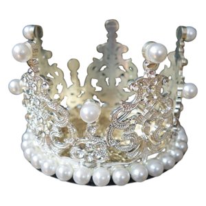 Ioensy - Casco Crown Accesorio Cute Fit Para Moto Motocross White Pearl