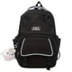 thumbnail image 3 of 1pc Girls Primary School Junior High School Students Schoolabg, Fashion Double Shoulder Bag, Large-capacity Multi-pocket Simple Solid Color Trendy Backpack, Cute Rabbit Ears Shape Backpack With Cute R, 3 of 5