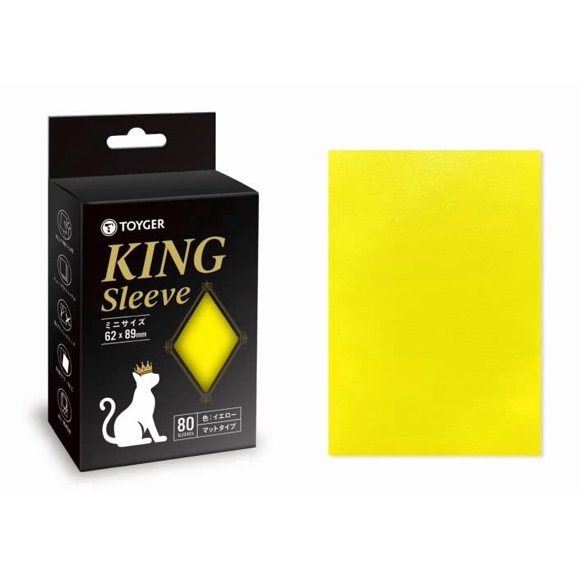Fundas TOYGER King Tamaño Mini Amarillo Paquete de 80