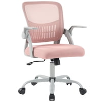 Silla De Ordenador Dumos Home Office Ergonómica Con Respaldo Medio Rosa