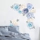 thumbnail image 4 of Pegatinas de pared con diseño de peonías florales, calcomanías de pared con flores, pósteres de pared con rosas y peonías en flor, pegatinas de pared con flores de acuarela, papel tapiz autoadhesivo p, 4 of 8