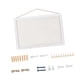 thumbnail image 1 of Tablero De Corcho Con 10 Chinchetas Para Colgar En La Pared, Para Decoración Del Hogar, Sala De Estar, Color Blanco, 1 of 5