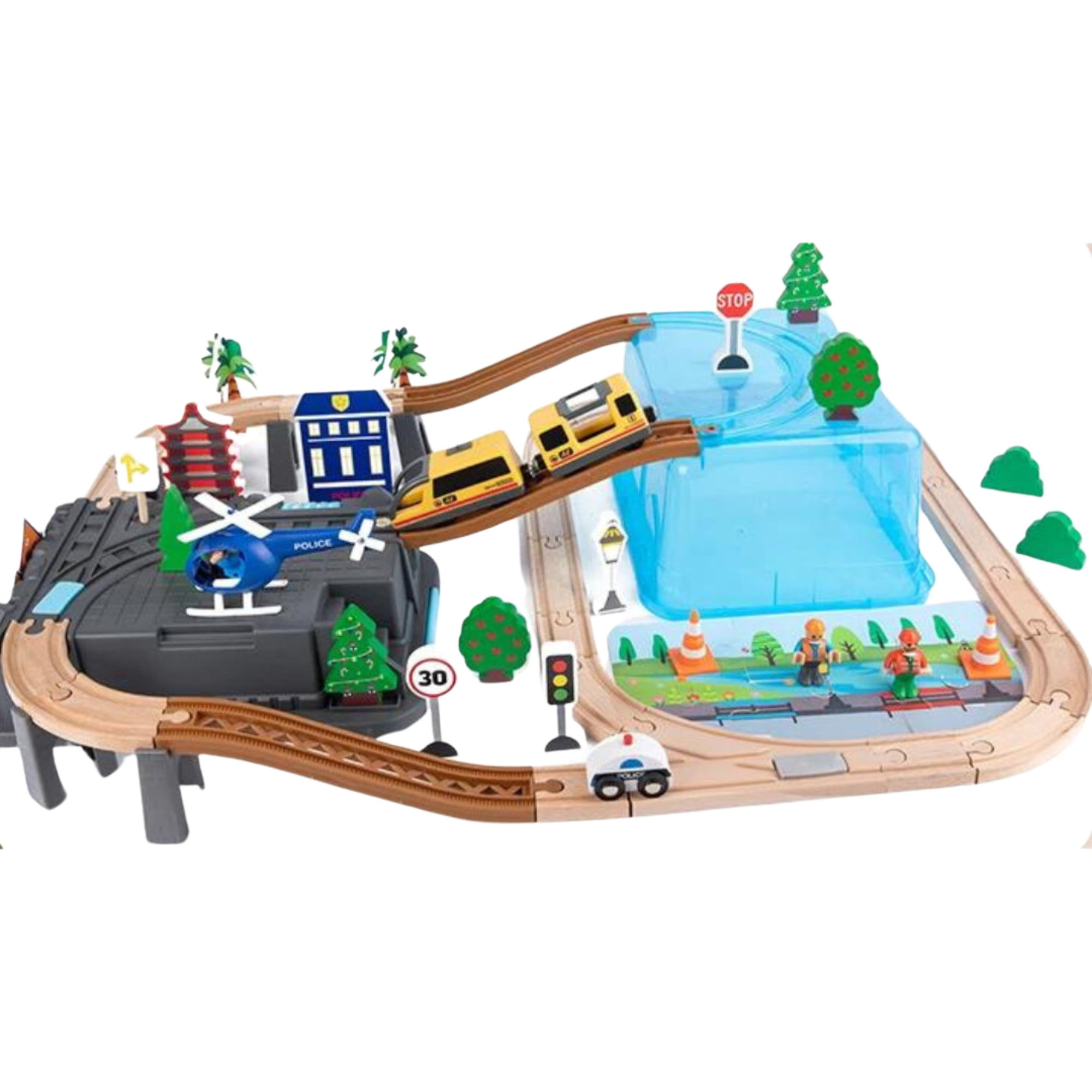 Genérico - Tren Con Pista De Madera