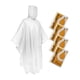 thumbnail image 1 of Ponchos de lluvia desechables SaphiRose Emergency Clear (paquete de 4), 1 of 6