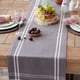 thumbnail image 3 of Table Runner DII French Stripe, 14 x 72 pulgadas, algodón cambray gris, 3 of 8