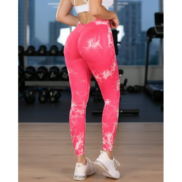 Calza Deportiva Leggings Mujer Pretina en V Doble Push Up