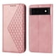 thumbnail image 2 of Funda Flip FOXDOCK para Google Pixel 6 Pro , Estilo Billetera con Diseño Rombo, Correa de Mano y Soporte, Uso Diario, 2 of 6