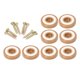 thumbnail image 4 of Piernas De Muebles Pierna De Hierro Piernas Para El Hogar DIY Mid-Century Coffee Coffee Coffee Light Brown 25mm, 4 of 5