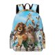 thumbnail image 1 of Madagascar-theme Backpack, Campus style schoolbag Bookbag with Adjustable Shoulder Straps And Large Zip Compartment, Unisex Travel Bags.42x30x15cm, 1 of 6
