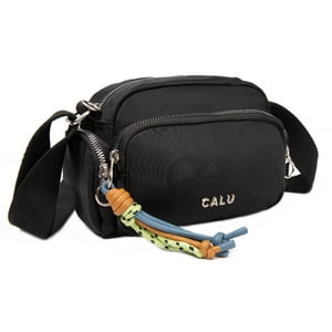 Calu Bags - Cartera Bandolera Pamela Microfibra Negro Calu