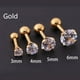 thumbnail image 3 of Gorgeous Crystal Inlaid Rhinestone Zircon Earrings - Stylish Stainless Steel Studs for Men, 3 of 4
