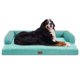 thumbnail image 1 of Cama ortopédica grande para perros MEKIY 135 x 107 x 20 cm, color azul aguamarina, 1 of 9