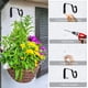 thumbnail image 5 of 2 ganchos para plantas, ganchos de techo para colgar plantas, ganchos de pared de hierro, soporte de metal para colgar plantas en interiores y exteriores, linternas colgantes, comederos para pájaros,, 5 of 7