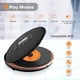thumbnail image 2 of HOTT CD711T Bluetooth recargable reproductor de CD portátil para viajes en casa y coche con auriculares estéreo y, protección anti golpes-negro, 2 of 9