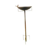 Magideal - Baño De Aves Alimentador De Aves Espaciosos Accesorios De Instalación Fácil Decoración Del Jardín De Hierro 4 Prong Para Niños Fuera De Jardín Jardín