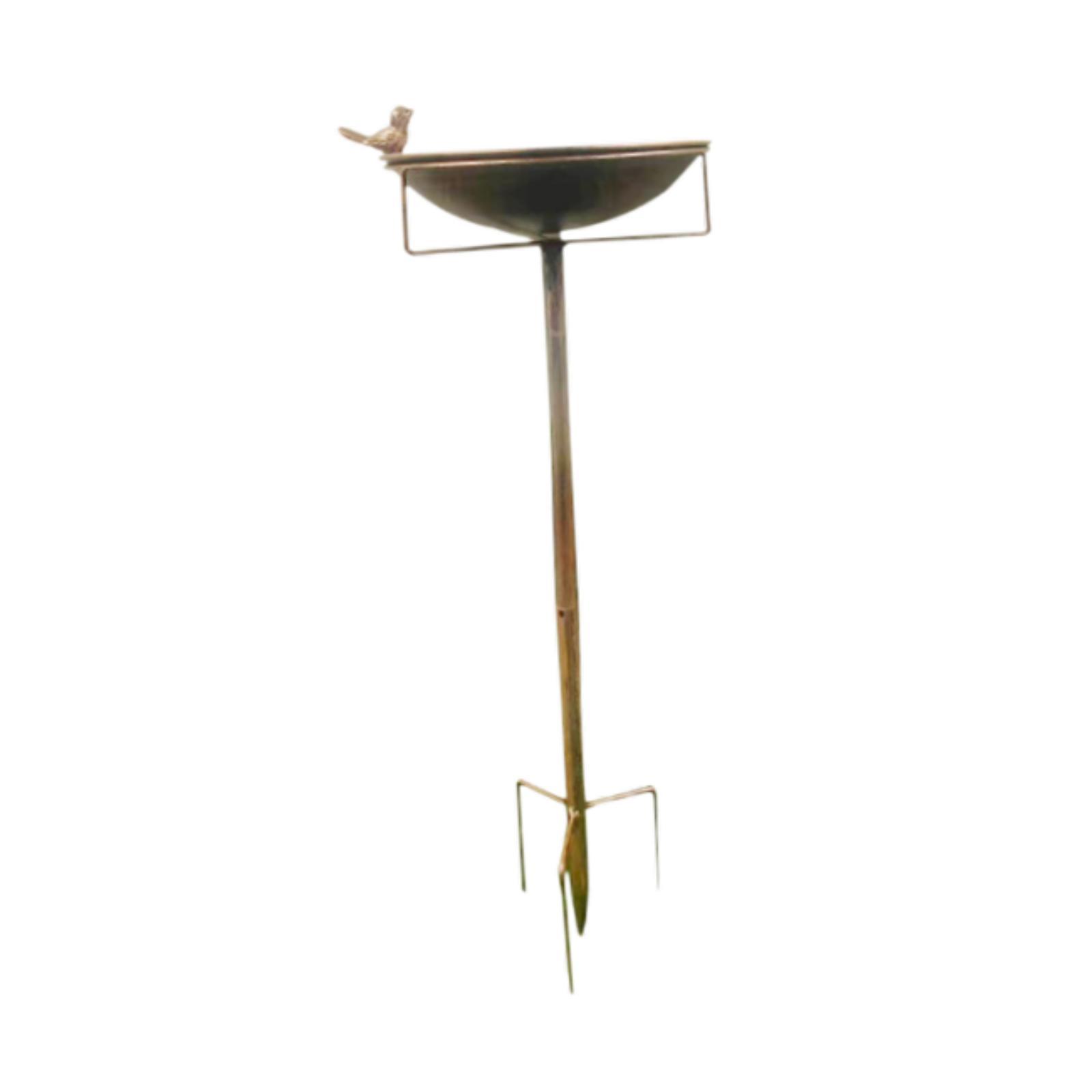 Magideal - Baño De Aves Alimentador De Aves Espaciosos Accesorios De Instalación Fácil Decoración Del Jardín De Hierro 4 Prong Para Niños Fuera De Jardín Jardín