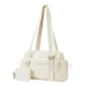 thumbnail image 4 of Bolsa De Gimnasio De Viaje Con Cartera Peque?a Extraíble, Bolsa De Lona Para Yoga, Baile Y Fin De Semana, Color Beige, 4 of 5