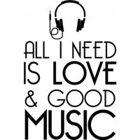 Rienda Libre Graphics - Decomural All I Need Is Love Music Ws-32994