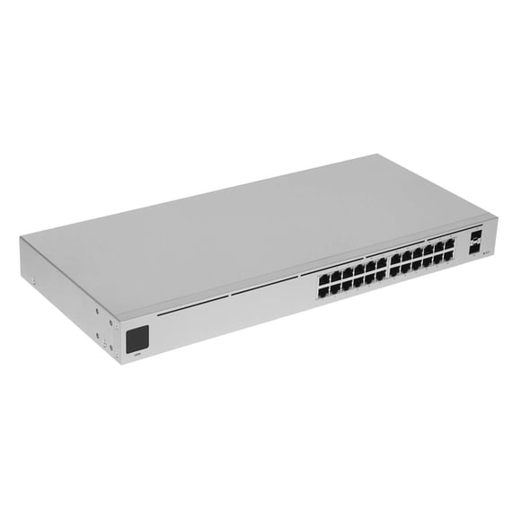 Switch Administrable Ubiquiti 24 puertos UniFi USW-24 plateado Talla única