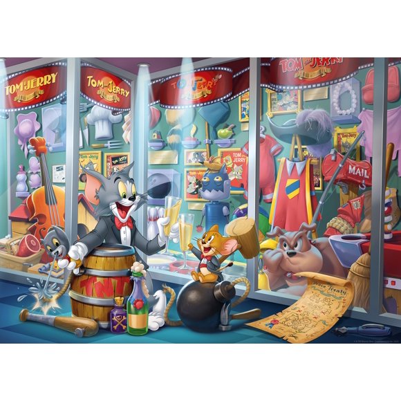 Rompecabezas Ravensburger Tom & Jerry Hall of Fame 1000 piezas