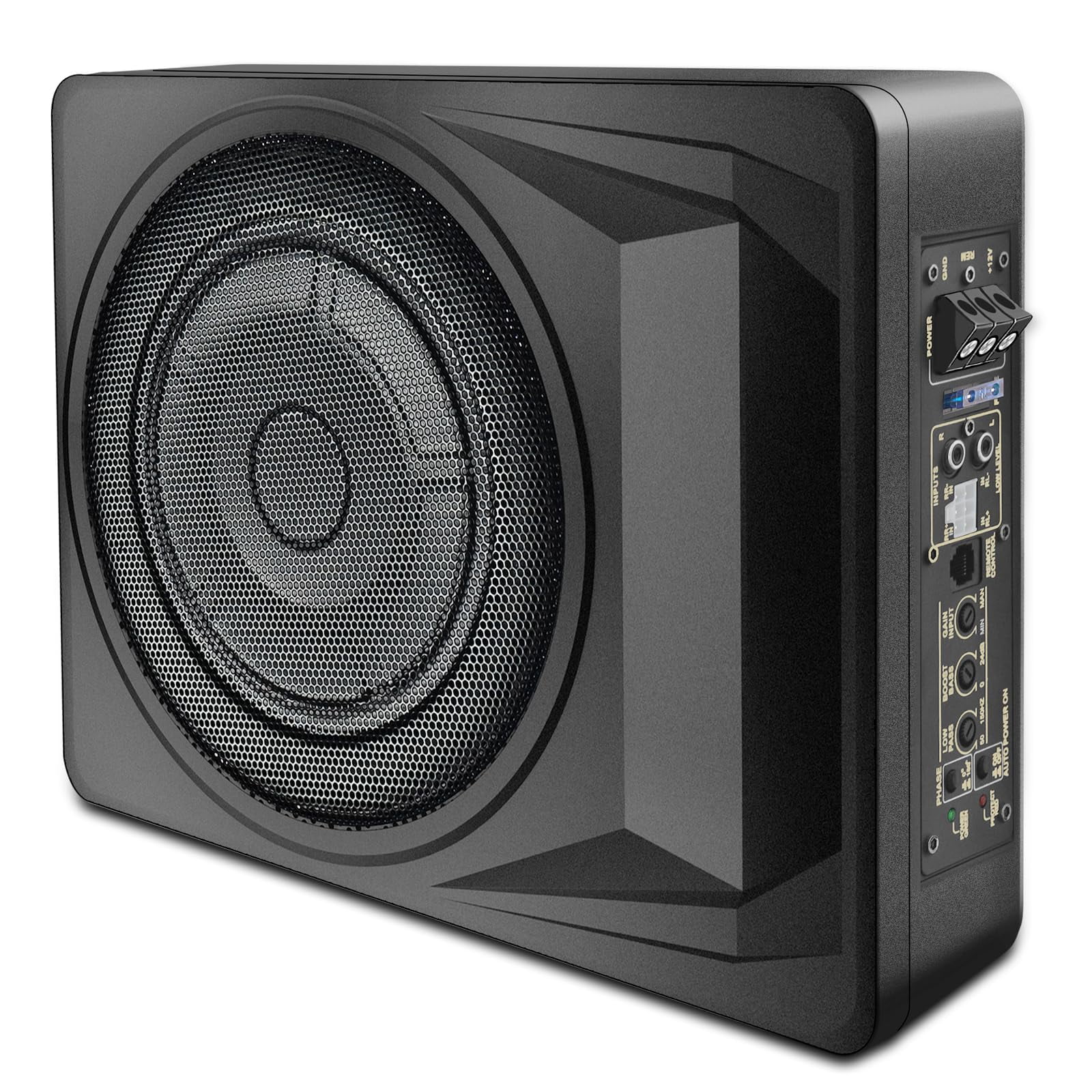 Subwoofer Para Auto Litillbuly De 10" Y 1200 W, Delgado, Para Debajo Del Asiento, Con Amplificador
