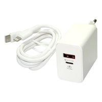 Cargador De Pared Cr25 Tipo C A Lightning 30W Motomo Pa026