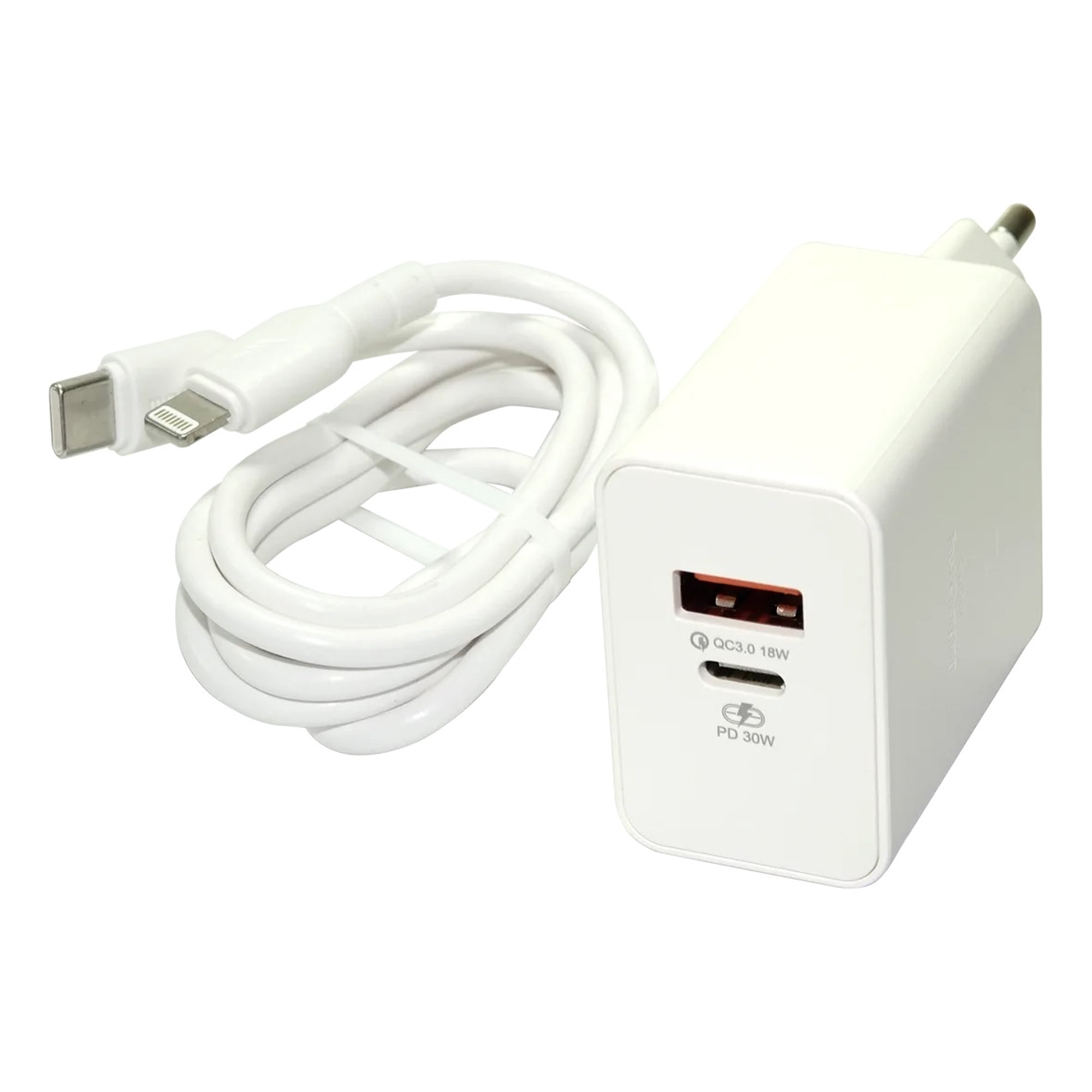 Cargador De Pared Cr25 Tipo C A Lightning 30w Motomo Pa026