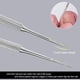 thumbnail image 5 of 2 limas y levantadores de uñas encarnadas con estuche de almacenamiento, herramienta para uñas encarnadas 100 % de acero inoxidable, limpiador de uñas de grado profesional de doble cara., 5 of 7