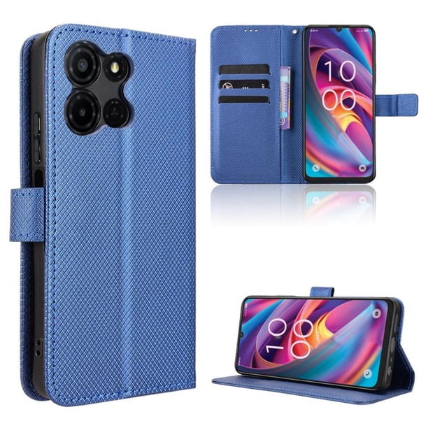 Funda Billetera para Motorola Moto G57 Power con Ranuras y Soporte Azul