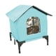 thumbnail image 5 of Casa Para Gatos Portátil E Impermeable Para Exteriores, Ideal Para El Patio Exterior En Invierno, Talla M, Color Azul, 5 of 5