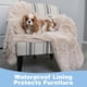 thumbnail image 4 of Manta para mascotas Alpha Paw impermeable 71 cm beige de felpa, 4 of 8