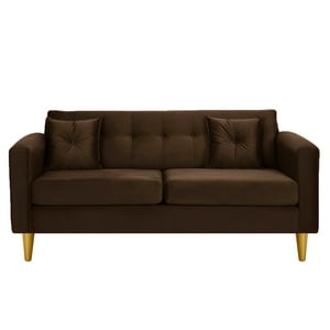 Bodevir - Sofa New Retro 3C Felpa 01 Chocolate