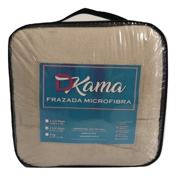 Frazada Microfibra Natural 1 1/2 Plazas