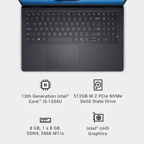 Laptop Dell Inspiron 15 2K Touch Core i5 8GB 512GB SSD | Lider