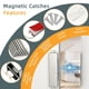 thumbnail image 3 of Imanes para puertas Jiayi de acero inoxidable, 90 lb, paquete de 2, 3 of 9