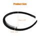 thumbnail image 2 of Unique Bargains 4 Piezas de Diademas con Peine de Dientes para Mujeres Diademas Antideslizantes Aros para el Cabello de Damas Negro, 2 of 7
