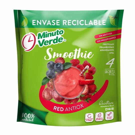Batido De Frutos Rojos 500 g Minuto Verde