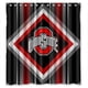 thumbnail image 1 of Cortina de ducha de los Ohio State Buckeyes, juego de cortina de baño con ganchos, tamaño 66 x 72 pulgadas, 1 of 3