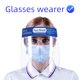 thumbnail image 4 of Protector facial ANDX Safety Clear antivaho para mujeres y hombres, 10 unidades, 4 of 8