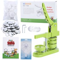 Máquina Para Hacer Botones Mk.Bear De 58 Mm Con 100 Piezas De Suministros Y Libros