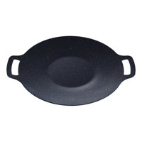 Magideal - Parrilla De Barbacoa Coreana, Sartén Para Asar Al Aire Libre, Accesorios De Diseño Binaural, Parrilla De Barbacoa Portátil, Sartén Para Cocina, Hogar, Diámetro 30Cm