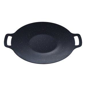 Magideal - Parrilla De Barbacoa Coreana, Sartén Para Asar Al Aire Libre, Accesorios De Diseño Binaural, Parrilla De Barbacoa Portátil, Sartén Para Cocina, Hogar, Diámetro 30Cm