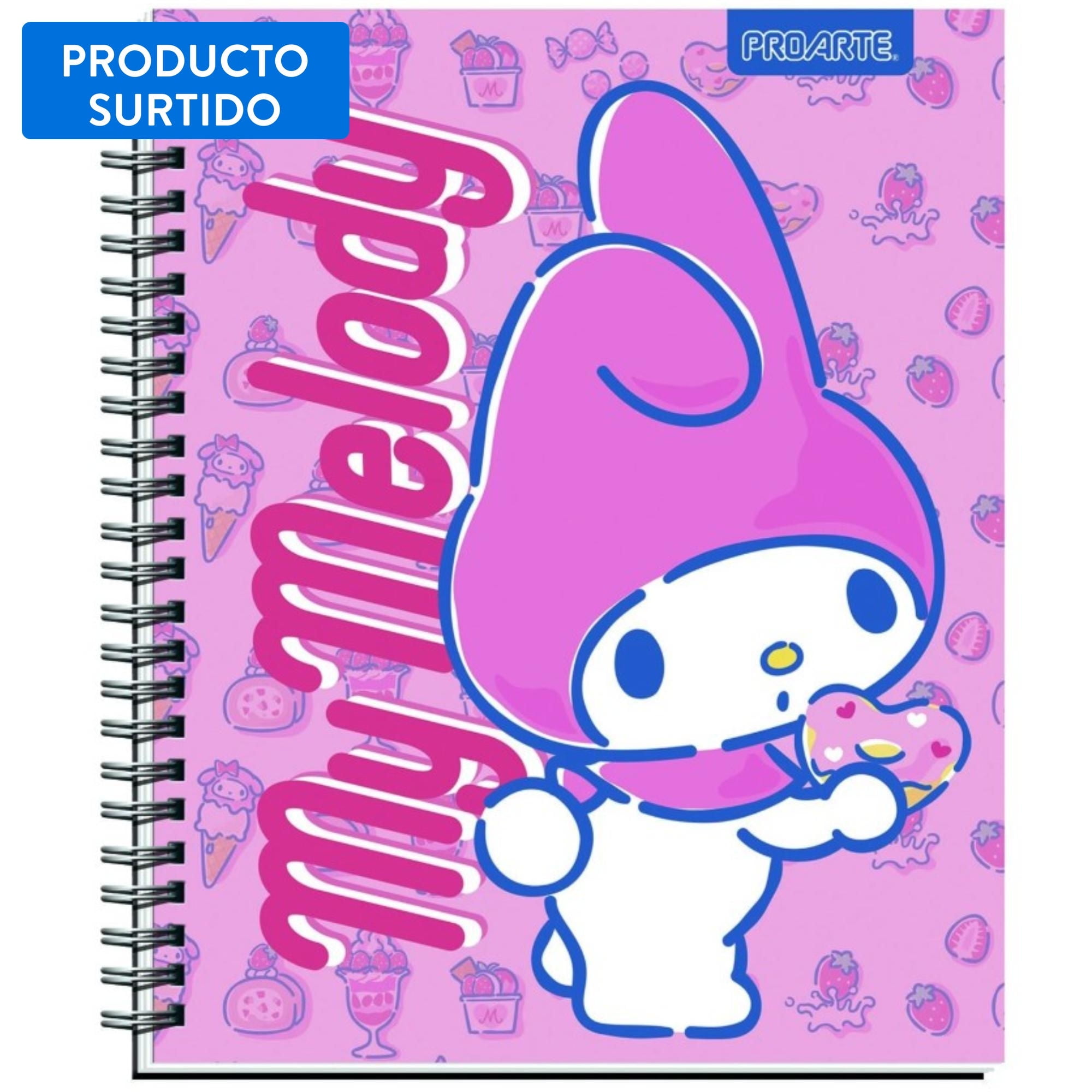 Cuaderno Universitario My Melody 100 Hojas, Producto Surtido 1 Un Proarte