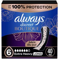 Almohadillas Para Incontinencia Always Discreet Boutique Extra Heavy 40U