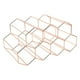 thumbnail image 3 of Estante De Mesa Para Vino, Soporte Para 9 Botellas De Vino Para Despensa, Bodega, Decoración Del Hogar, Oro Rosa, 3 of 3