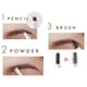 thumbnail image 2 of Lápiz de cejas TokyoSuperSale Sana 3 en 1 resistente al agua, grisáceo, 2 of 6