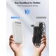 thumbnail image 5 of Cargador portátil Nusyddy 20000 mAh con 4 cables integrados y 6 salidas – Blanco, 5 of 9