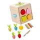 thumbnail image 3 of Caja De Juguete De Cubo De Clasificación De Forma De Cubo Ocupado De Actividad De Madera Para Exploración Sensorial, 3 of 3