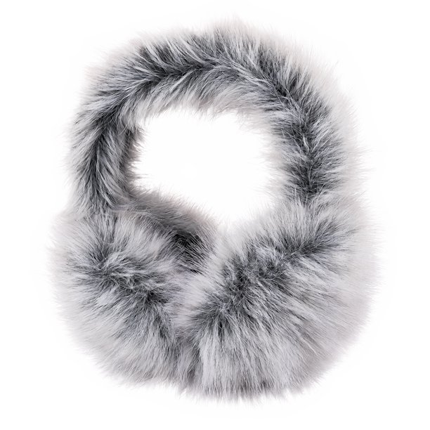 INSPIRE CHIC Orejeras Plegables de Piel Sintética para Invierno Cálido para Mujeres - Perfectas para Climas Fríos Gris