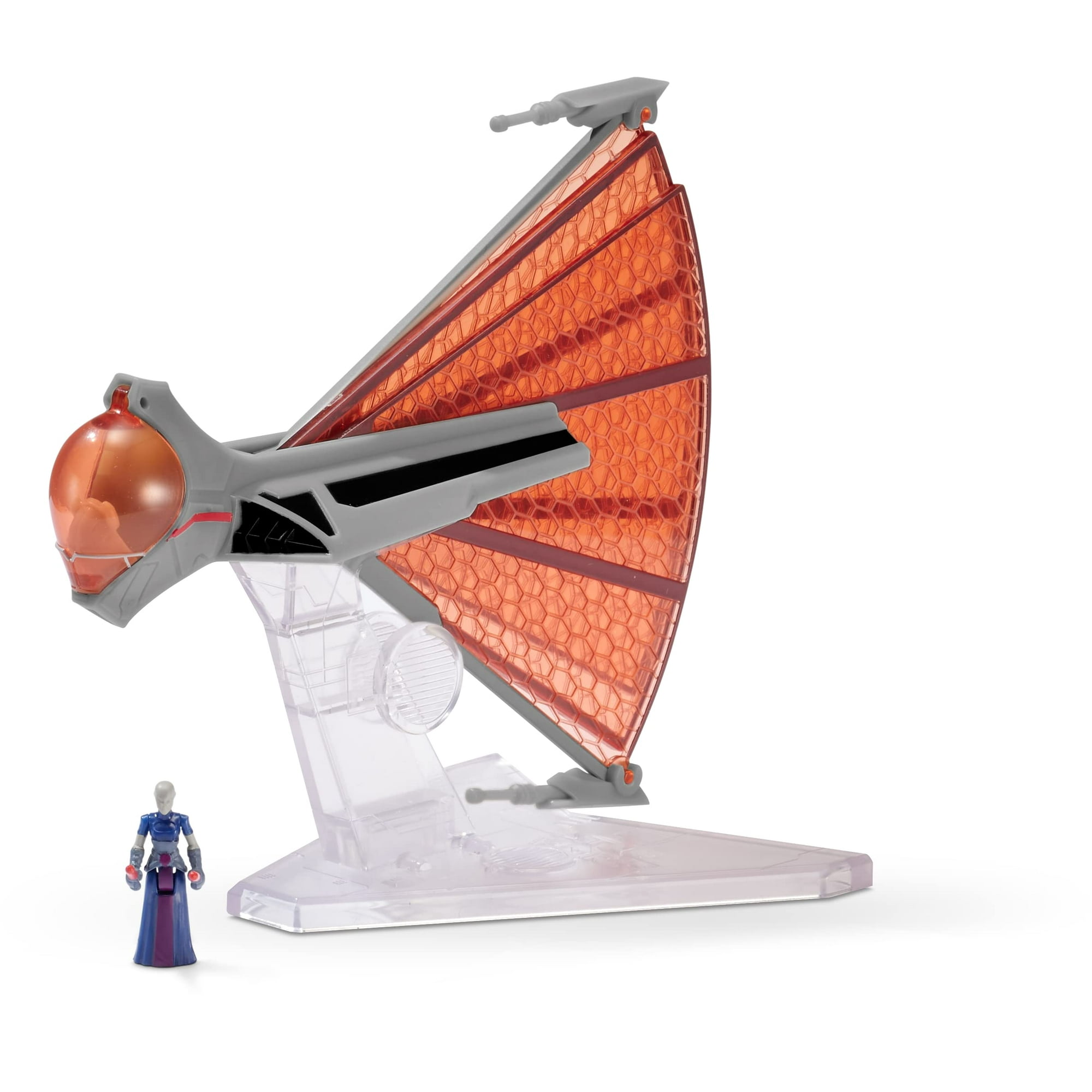 Star Wars Micro Galaxy Squadron TIE Interceptor De 3 Pulgadas, Con Microfigura De Piloto TIE Y Cabina Abatible
